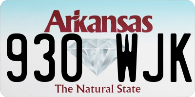 AR license plate 930WJK