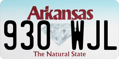 AR license plate 930WJL