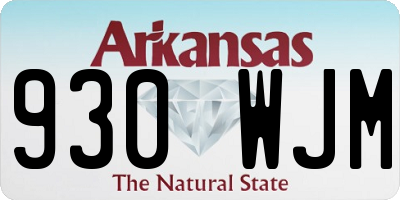 AR license plate 930WJM