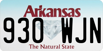 AR license plate 930WJN