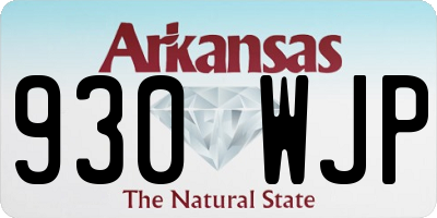 AR license plate 930WJP