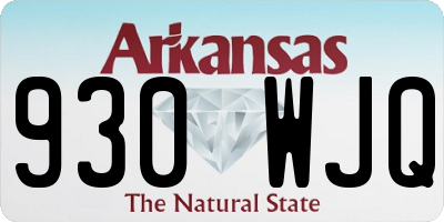 AR license plate 930WJQ