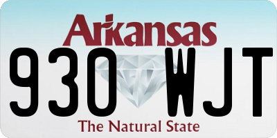 AR license plate 930WJT