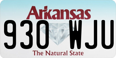 AR license plate 930WJU