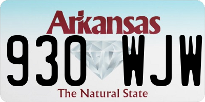 AR license plate 930WJW