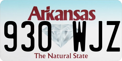 AR license plate 930WJZ