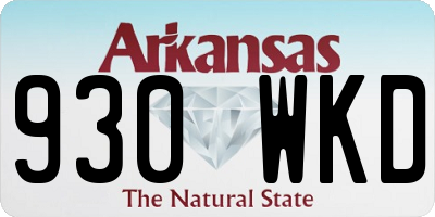 AR license plate 930WKD