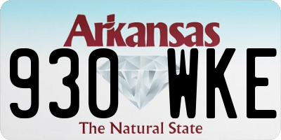 AR license plate 930WKE