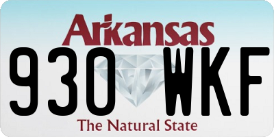 AR license plate 930WKF