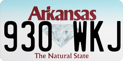 AR license plate 930WKJ
