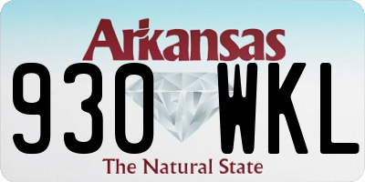 AR license plate 930WKL