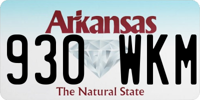AR license plate 930WKM