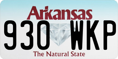 AR license plate 930WKP