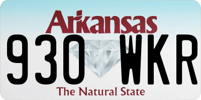 AR license plate 930WKR