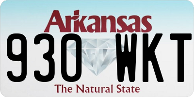 AR license plate 930WKT