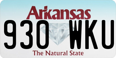 AR license plate 930WKU