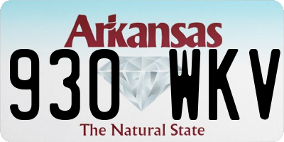 AR license plate 930WKV