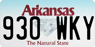 AR license plate 930WKY