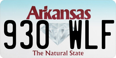 AR license plate 930WLF