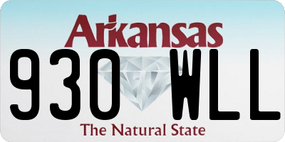 AR license plate 930WLL