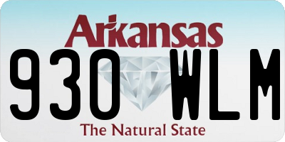 AR license plate 930WLM
