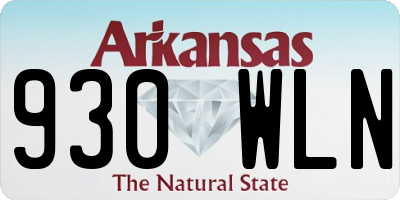 AR license plate 930WLN