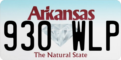 AR license plate 930WLP