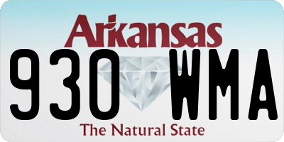 AR license plate 930WMA