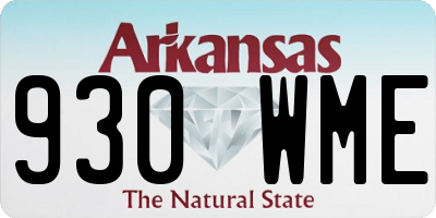AR license plate 930WME