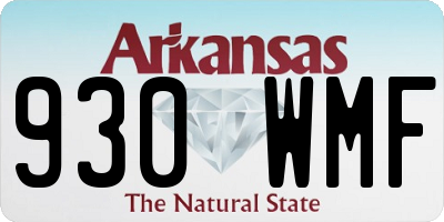 AR license plate 930WMF