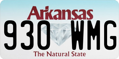AR license plate 930WMG