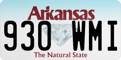 AR license plate 930WMI