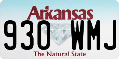 AR license plate 930WMJ