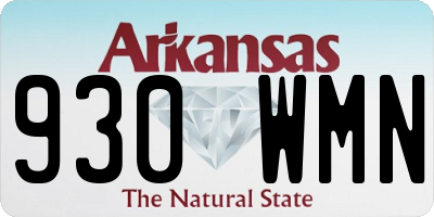 AR license plate 930WMN