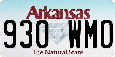 AR license plate 930WMO