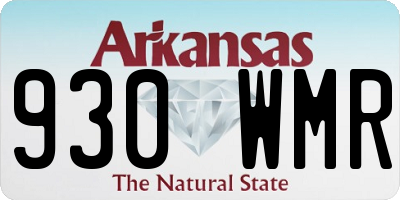 AR license plate 930WMR