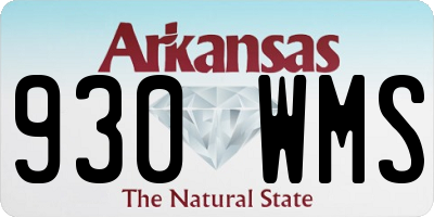 AR license plate 930WMS