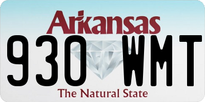 AR license plate 930WMT