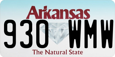 AR license plate 930WMW