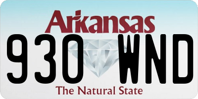 AR license plate 930WND