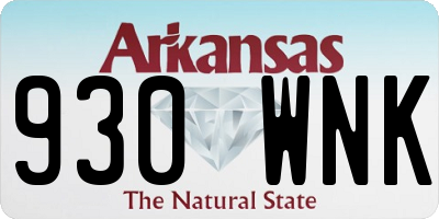AR license plate 930WNK