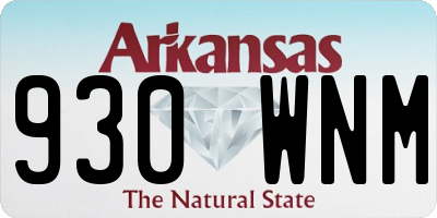 AR license plate 930WNM