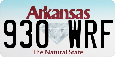 AR license plate 930WRF