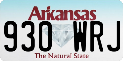 AR license plate 930WRJ