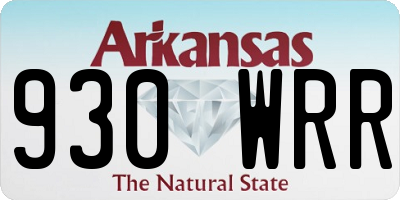 AR license plate 930WRR