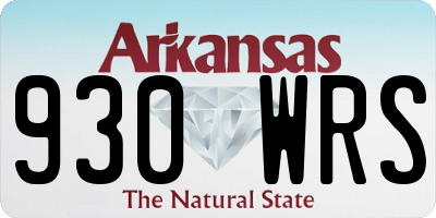 AR license plate 930WRS