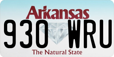 AR license plate 930WRU