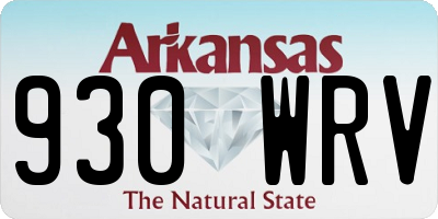 AR license plate 930WRV
