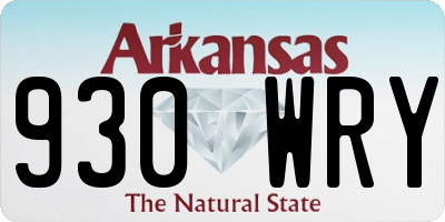 AR license plate 930WRY
