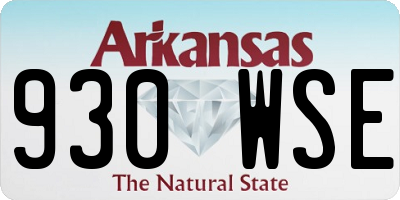 AR license plate 930WSE